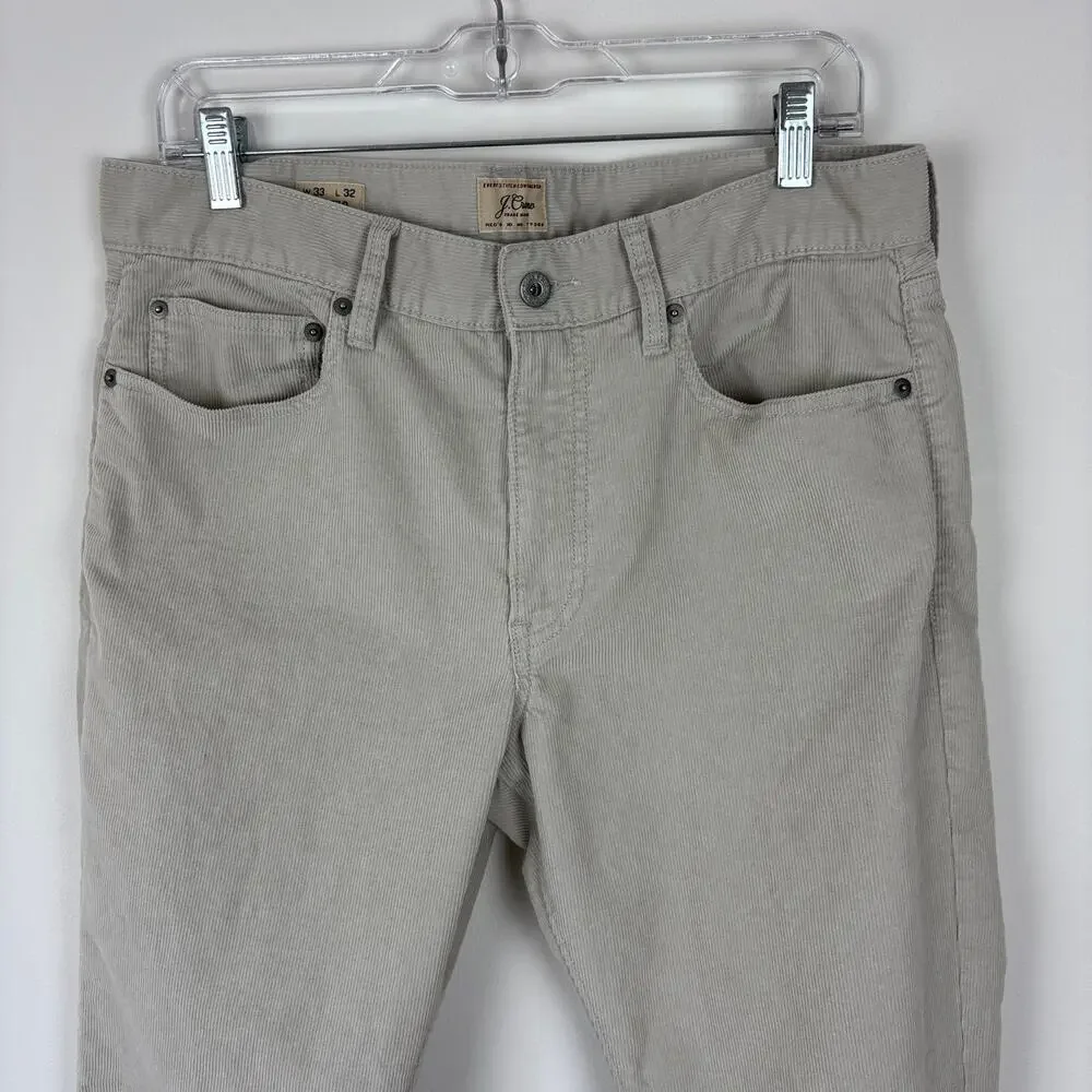 J. Crew 770™ Straight-fit pant in corduroy 33x32 (34x31 measured) G7137